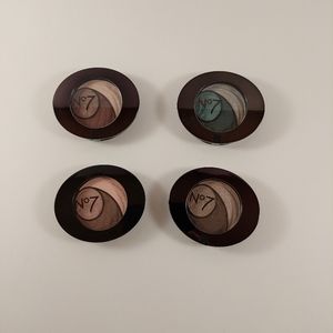 No7 Eyeshadow Trios, Lot of 4, brand new